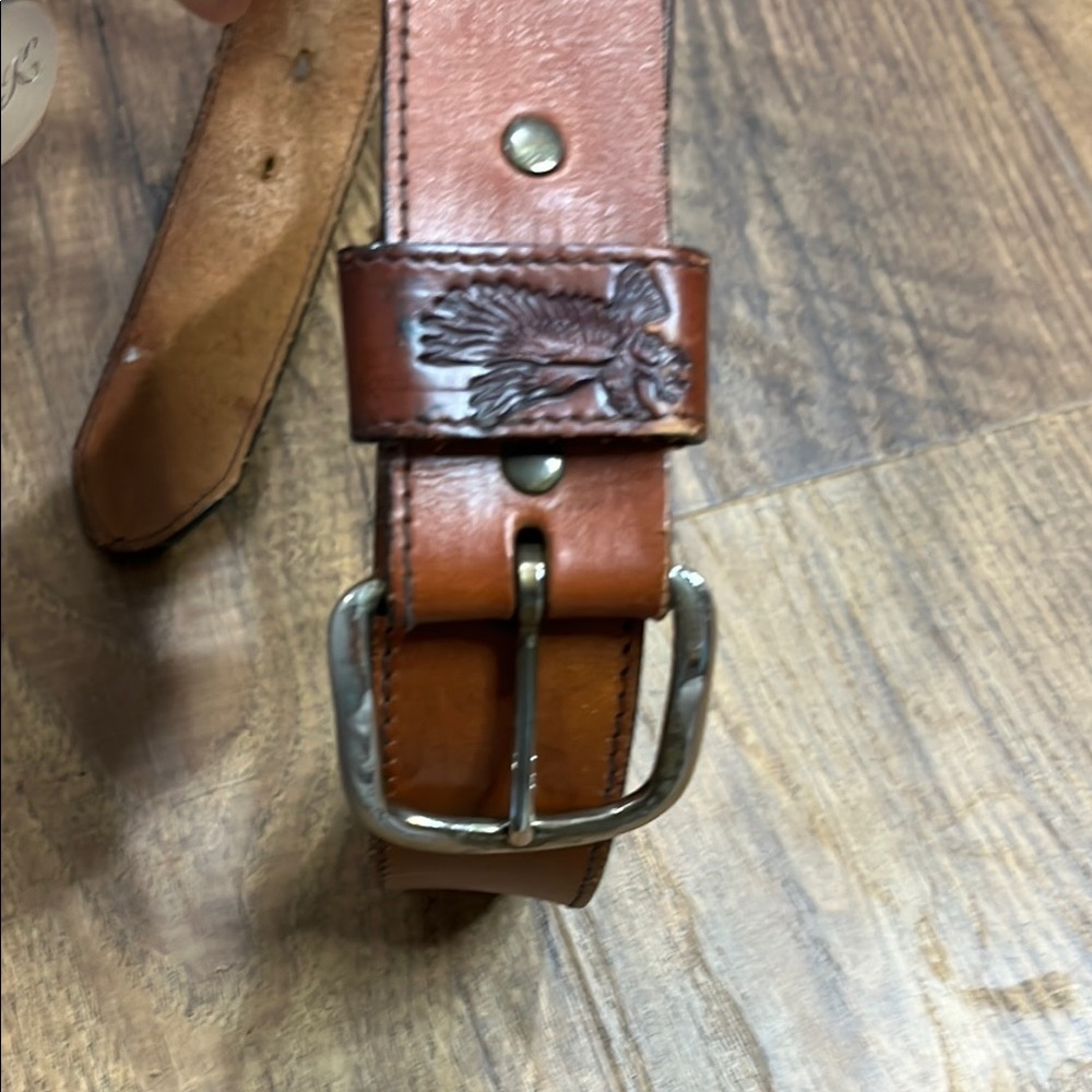 Silver Creek Collection / Leather Belt Eagle SZ 42
